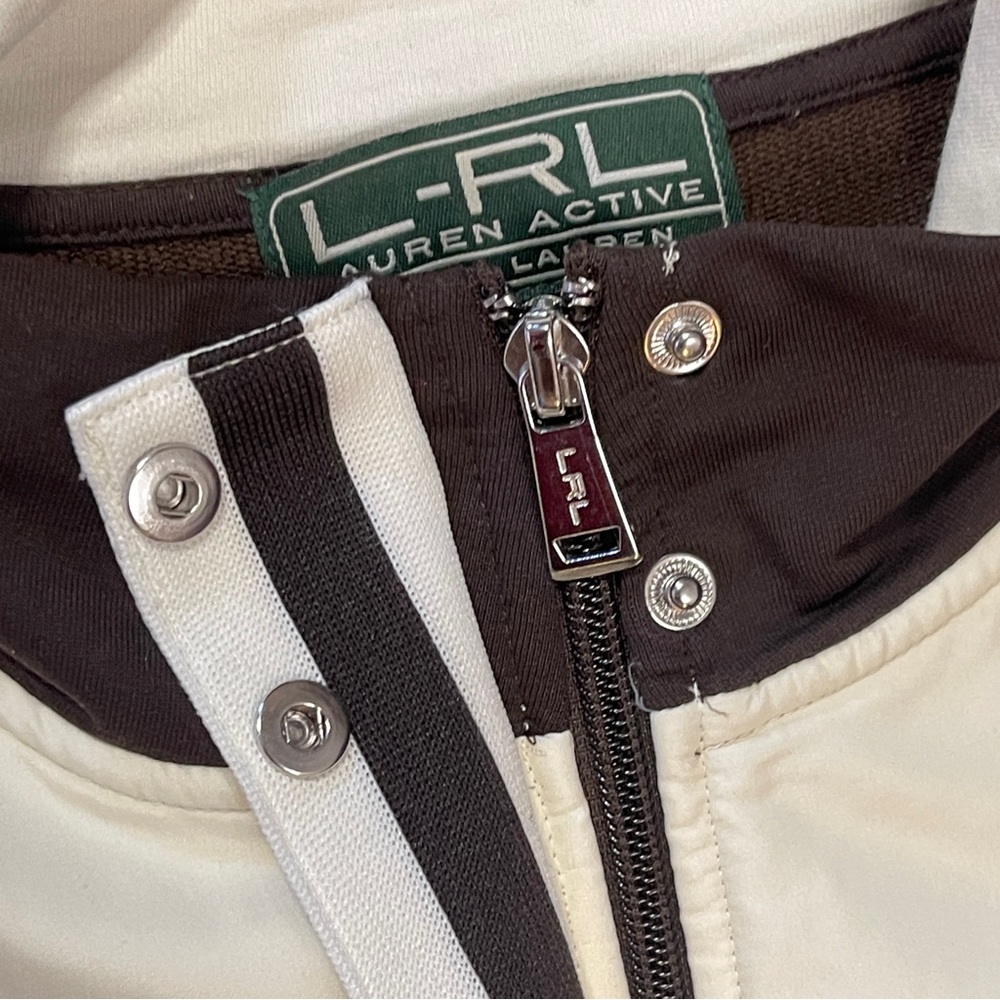 LRL Ralph Lauren Men's Cream and Brown Jacket Size 1X